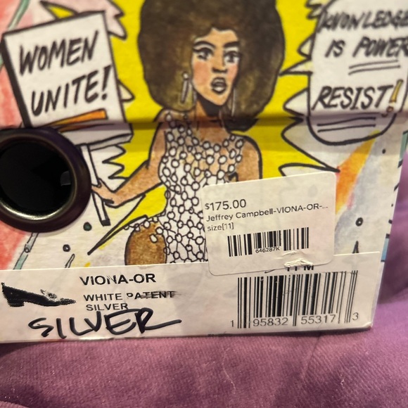 Jeffrey Campbell White patent Leather Loafers with Gorgeous Crystal Detail - Picture 9 of 9